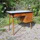 Scandinavian beech desk from the 70s
