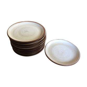 Series of 9 sandstone plates