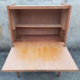 Secretary desk, drawers, vintage, refurbished, 60s