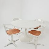 Space Age Dining Set by Konrad Schäfer for Interlübke, Set of 5