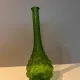 "Genie Bottle" bubble vase in green glass Empoli