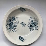 Plat Terre de feu de Grigny motif floral XIX - XXème