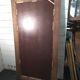 Large bevelled floor mirror in oak