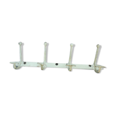 Porte manteau industriel en fer 4 double patères