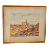 Watercolor view of Cadaqués