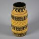 Vintage 1960s Bay Keramiek 'Inka' Handmade Stoneware Vase By Bodo Mans