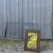 Bamboo and rattan mirror, 1960s-1970s
