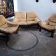 Brazilian living room sofa 2 armchairs Ep 1960 leather