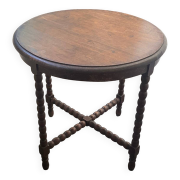 Table guéridon bois années 30/40