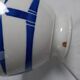 Vintage ironstone bowl from the Badonviller factory in cream and blue.