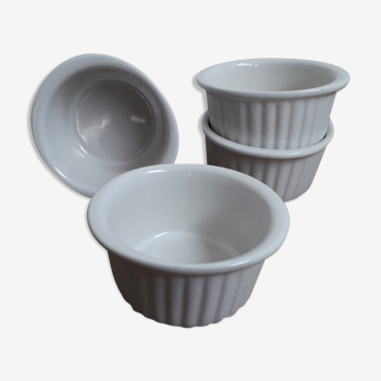 Ceramic white ramekins