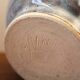 Enamelled ceramic ball vase signed