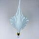 Italian "Calla Lily" leaf-shaped wall sconce, Murano glass & gilt brass, circa 1970s