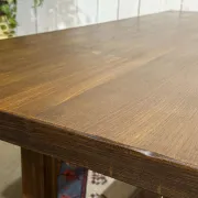 Table style monastère en orme, années 1970