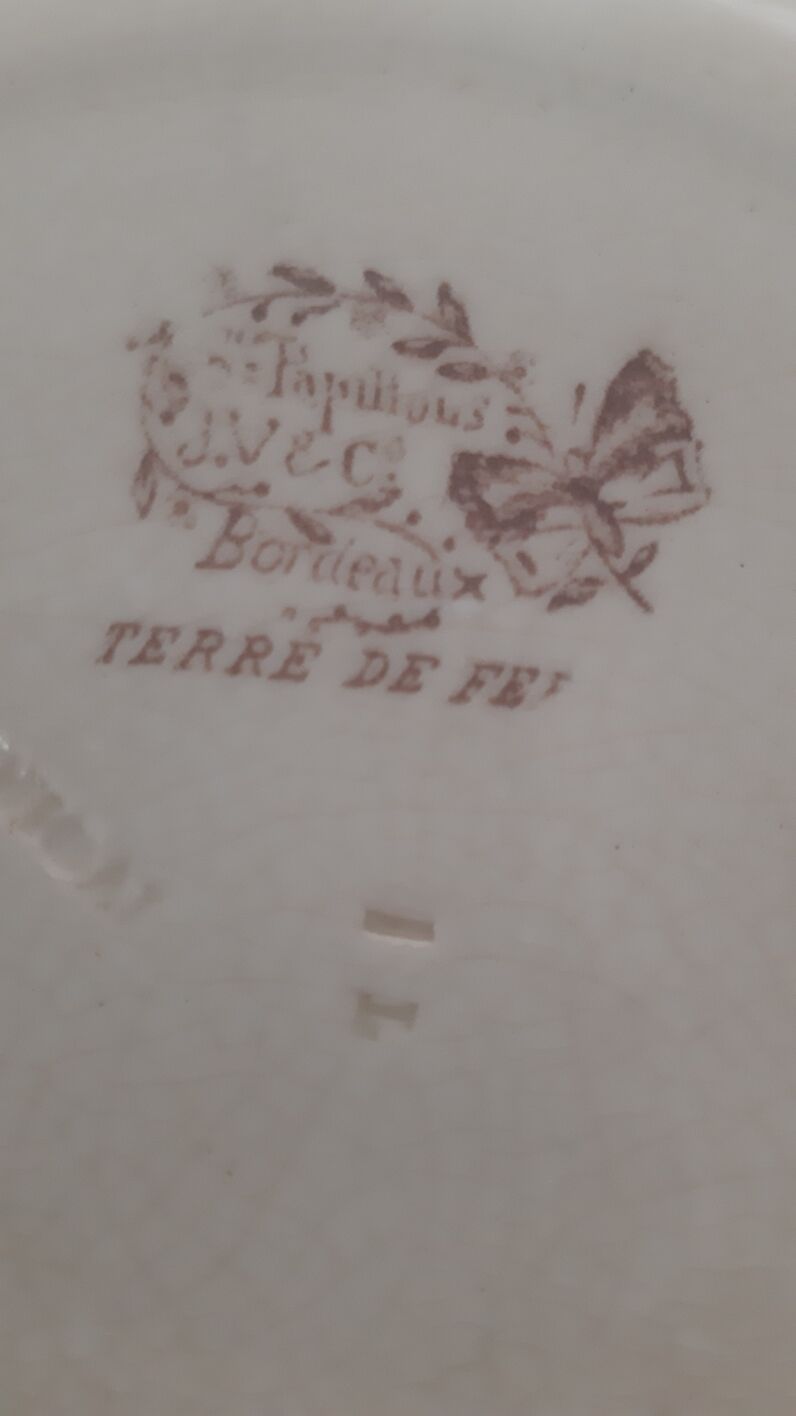 Assiette terre de fer Jules Vieillard
