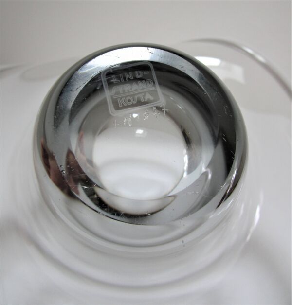 coupelle verre vicke lindstrand kosta design estampillé