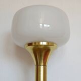 Vintage Brass Floor Lamp Elegant Gold Tall Mid Century Modern Light