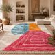 Pure wool rug with traditional coloured patterns 1.5/2.5 m