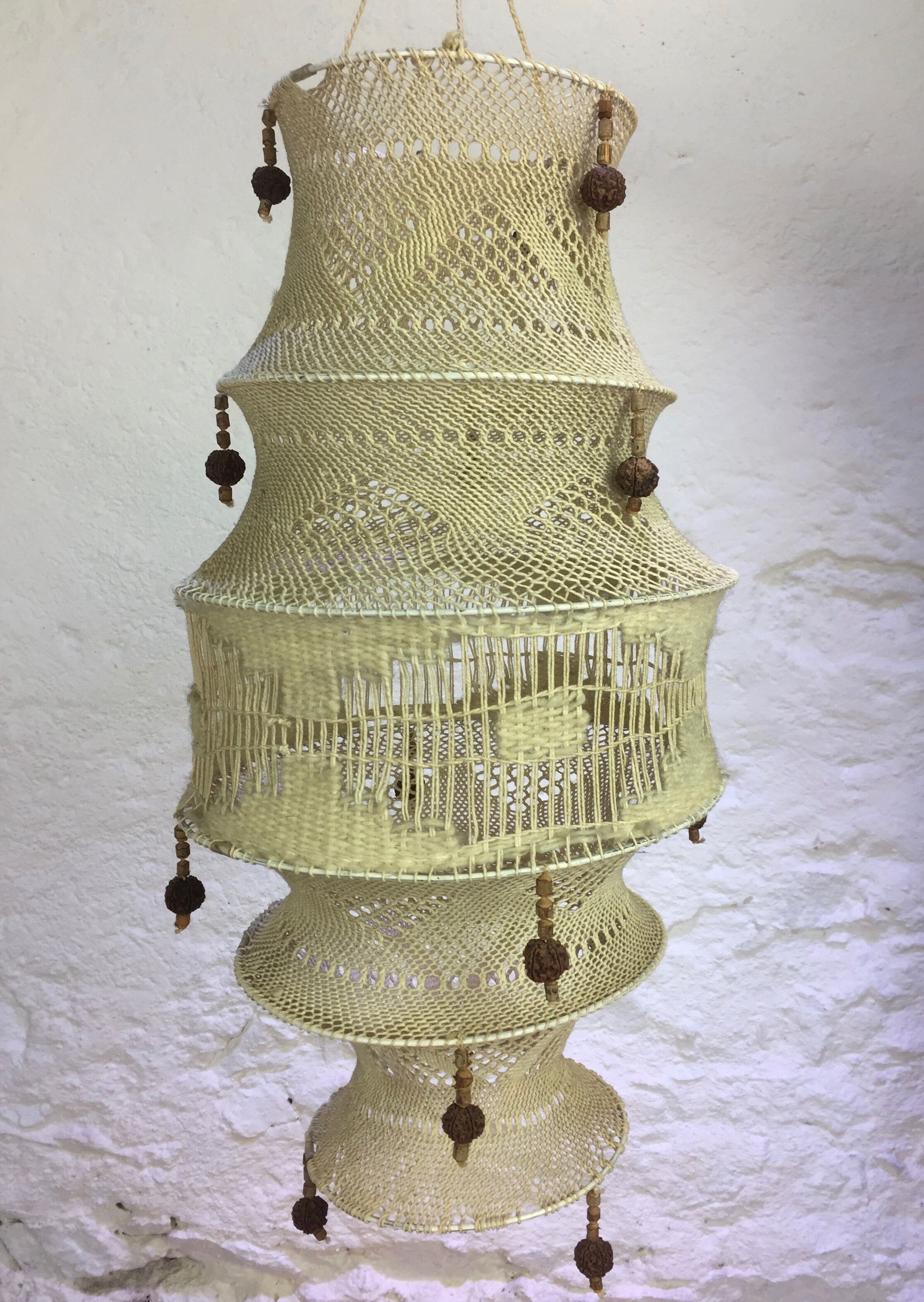 Macramé suspension 60s/70s