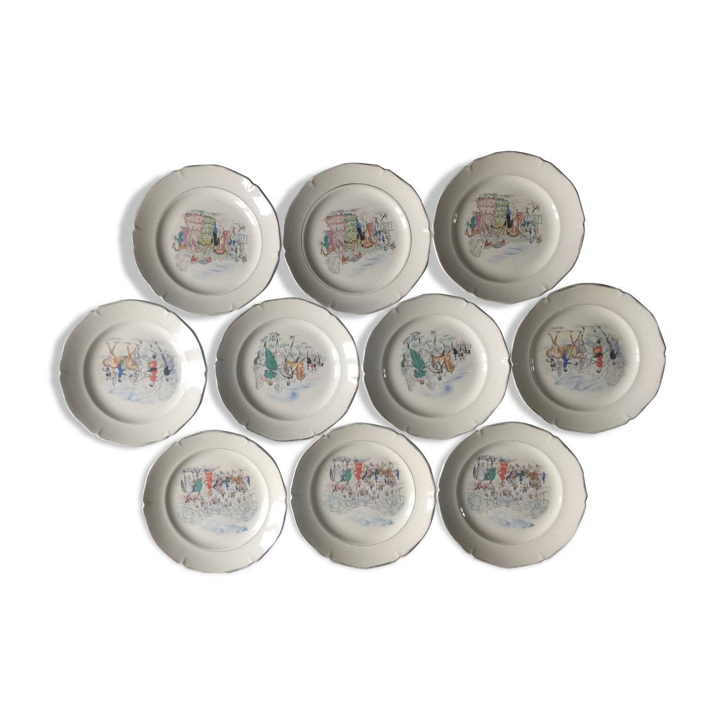 St Amand Longchamp plates