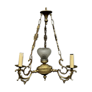 lustre en bronze massif