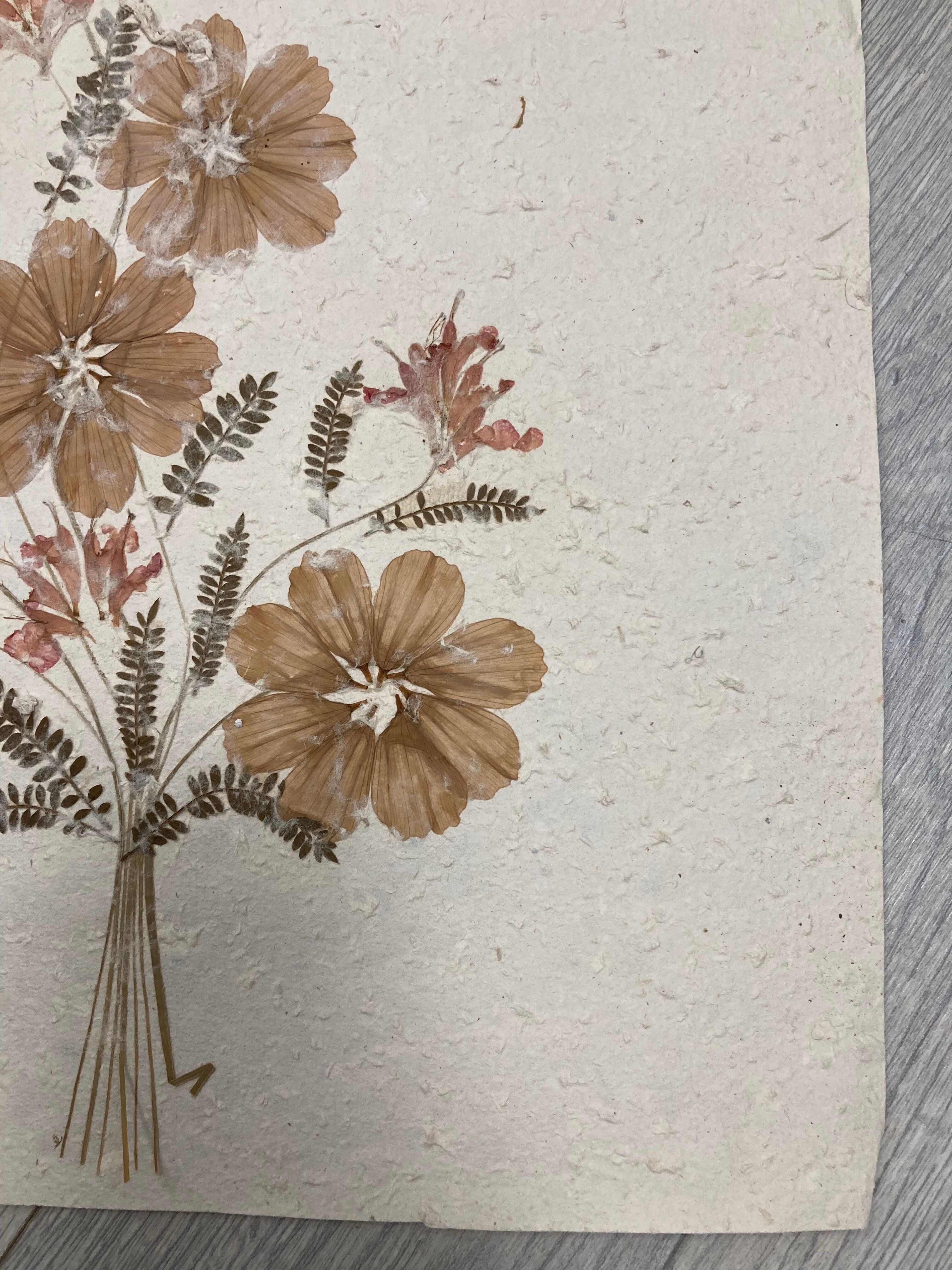 Planche fleurs séchées