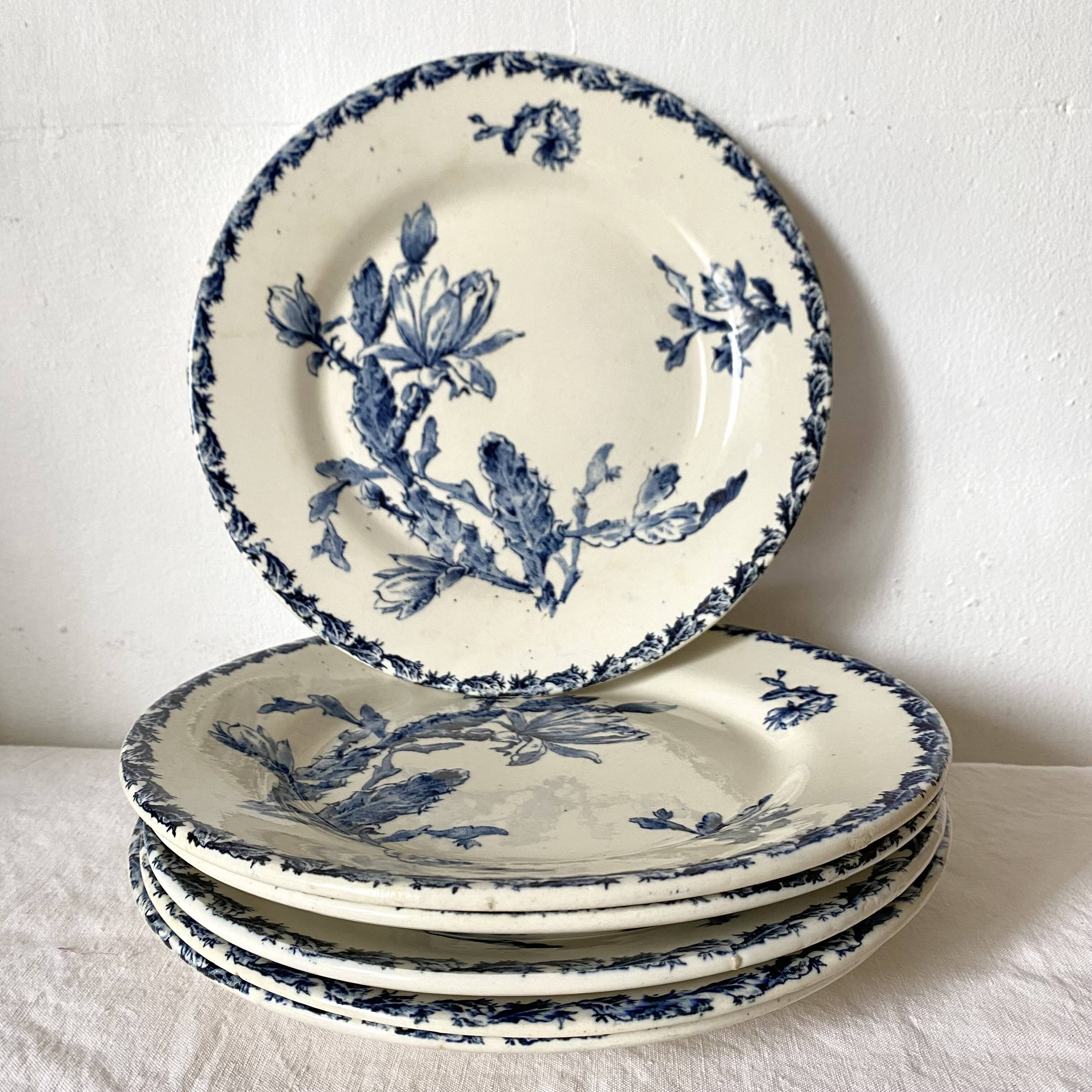 Gien porcelain plates - Cactus