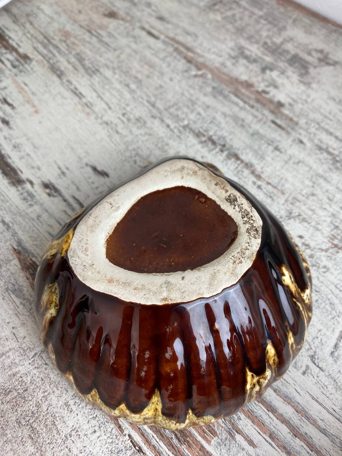 Vallauris ceramic empty pocket bowl