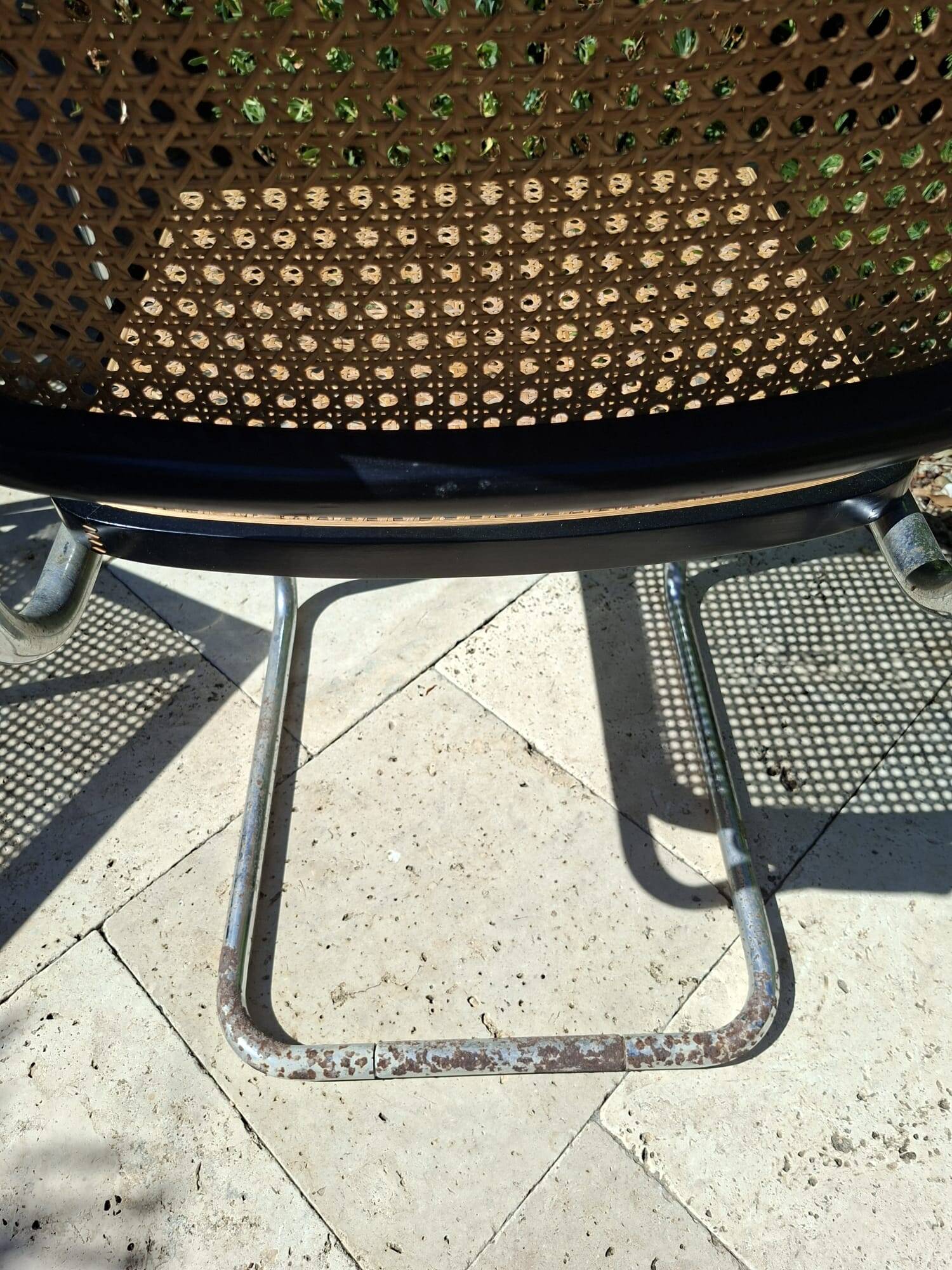 Set of 6 black Marcel Bauer B32 style chairs
