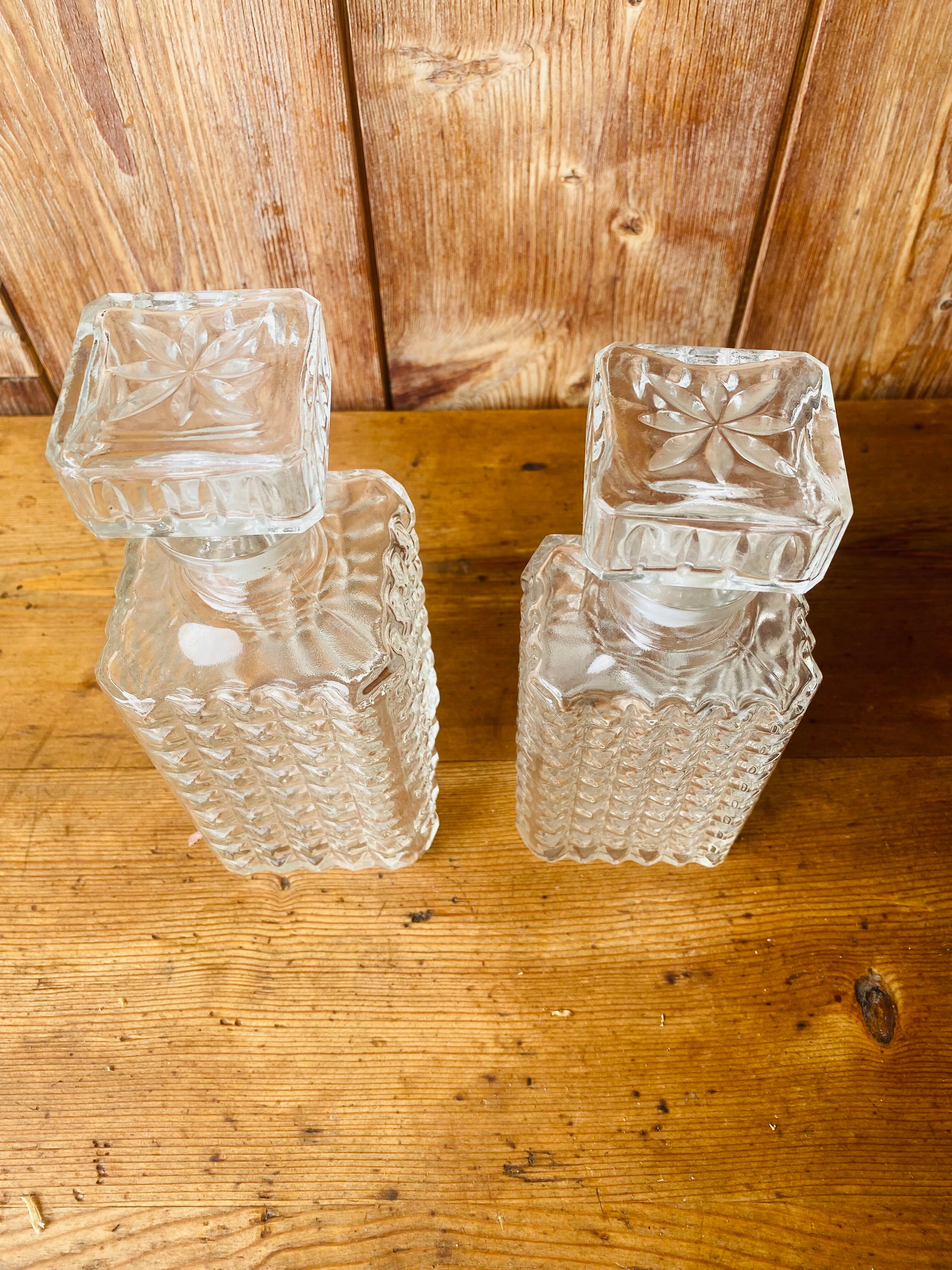 Duo de carafes à whisky années 70