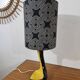 Lampe céramique vintage forme libre Jaune et Noir