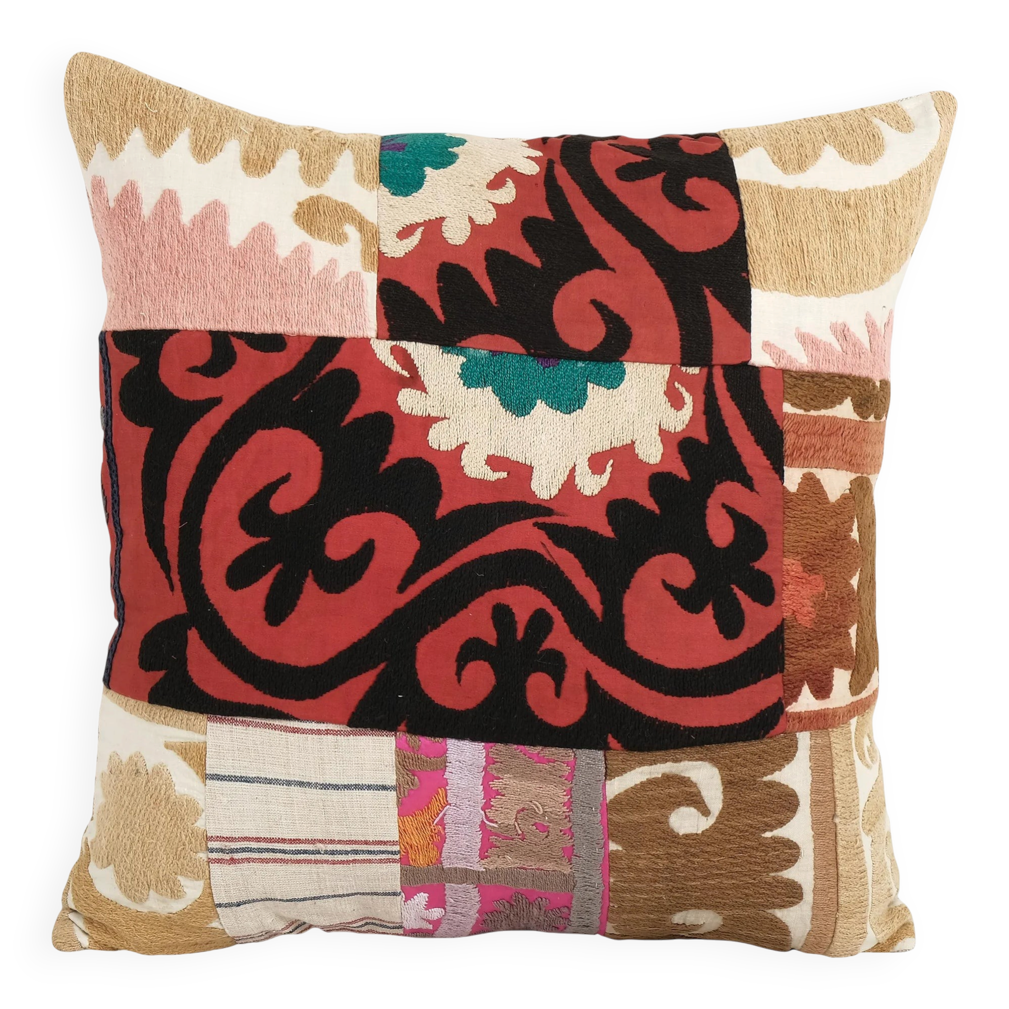 Vintage embroidered cushion cover 43x48 cm