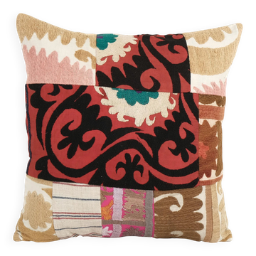 Housse de coussin brodée vintage 43x48 cm
