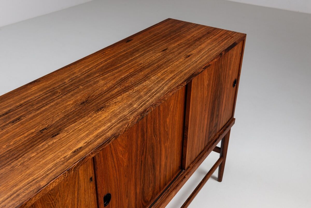Unusual highboard or sideboard in rosewood Denmark 1967