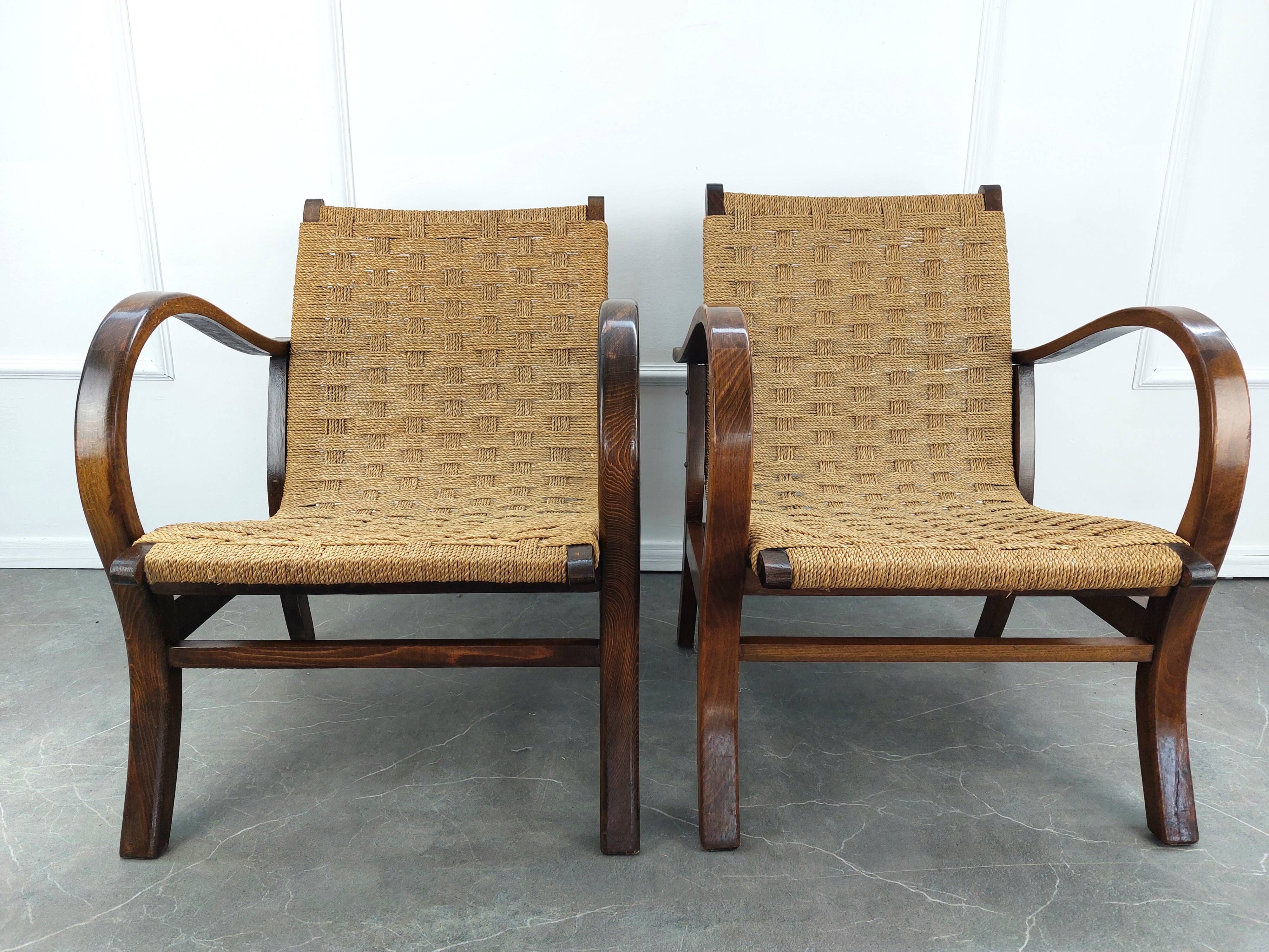 Pair of Bauhaus armchairs by Erich Dieckmann