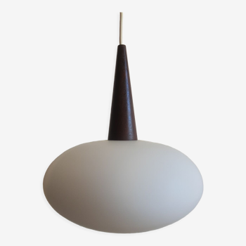 Suspension teck et opaline Louis Kalff, Philips