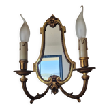 Applique double avec miroir