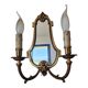 Applique double avec miroir