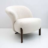 Post-Modern Italian Design Bouclè Armchair, 1980s