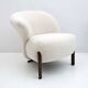 Post-Modern Italian Design Bouclè Armchair, 1980s