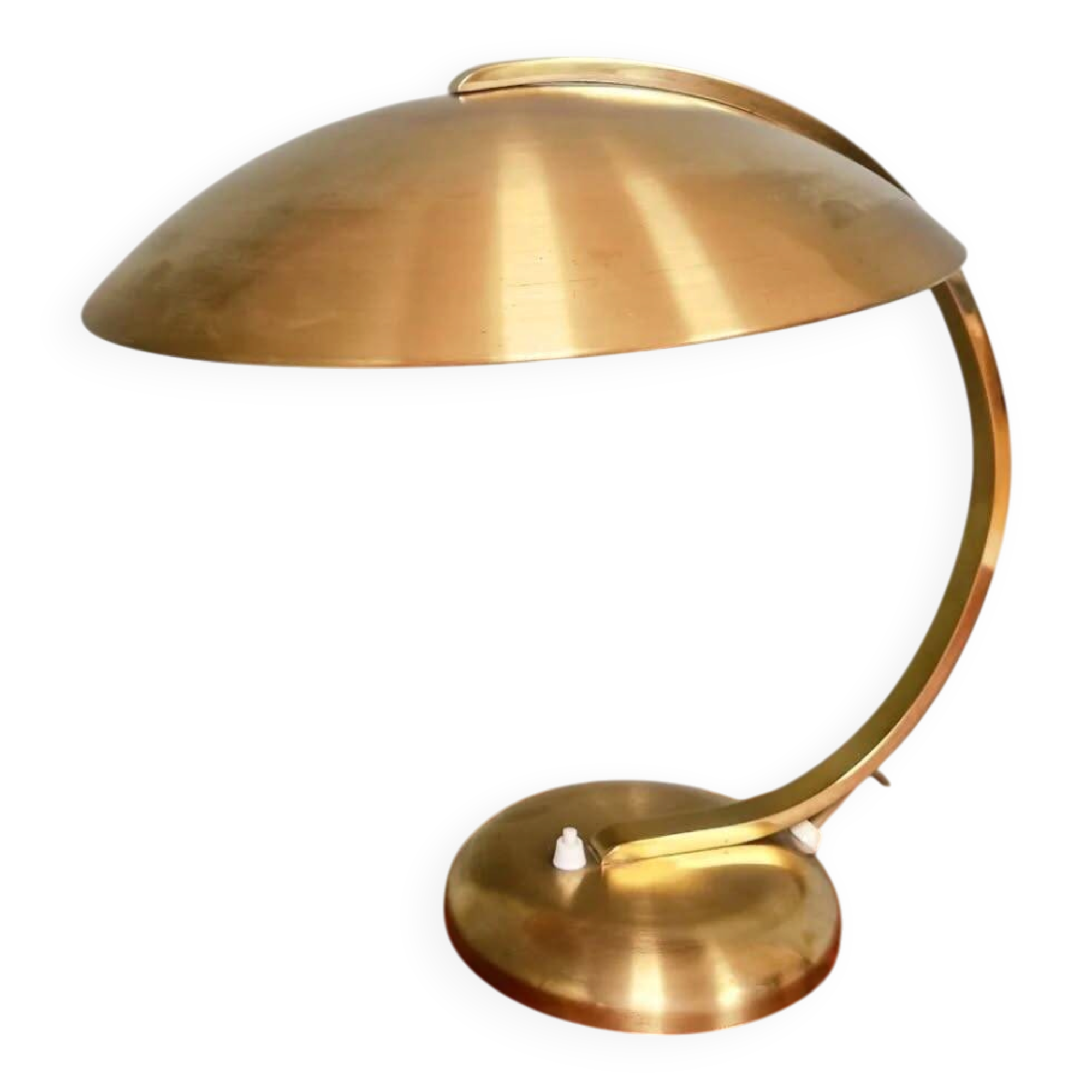 Bauhaus desk lamp in brass, Egon Hillebrand, 1930
