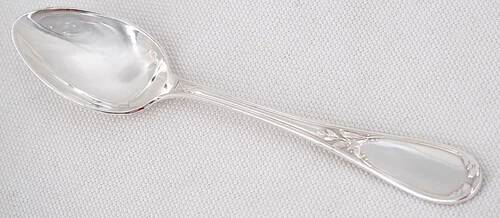 12 mocha spoons, coffee, silver-plated metal Ercuis Lauriers