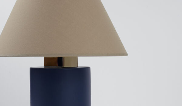 Lampe bolet de eo Ipso studio bleu nuit & corde