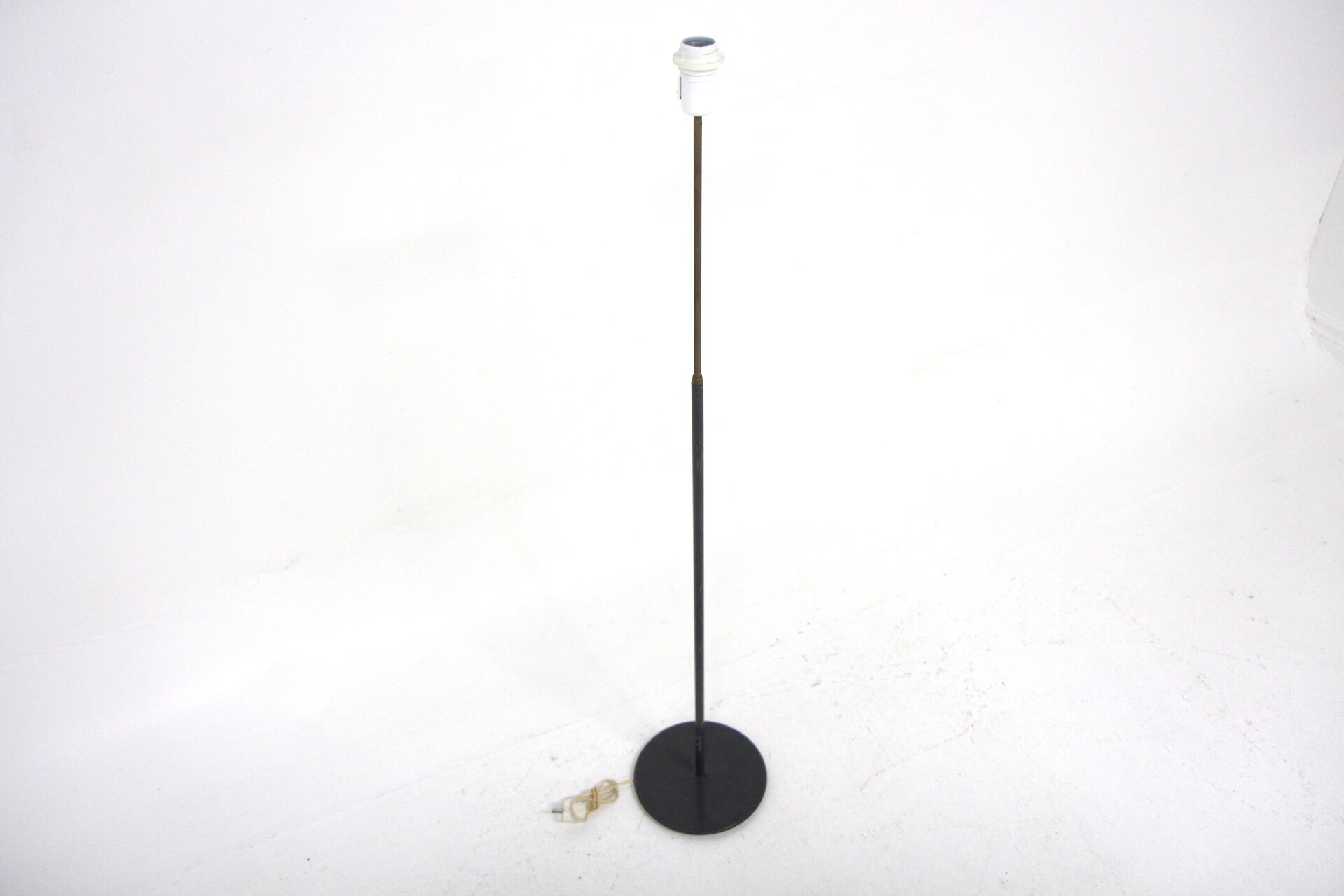 Scandinavian metal floor lamp, Bergboms, Sweden, 1950