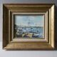 Oil painting on canvas signed Christian Delobel, Gulf of Morbihan