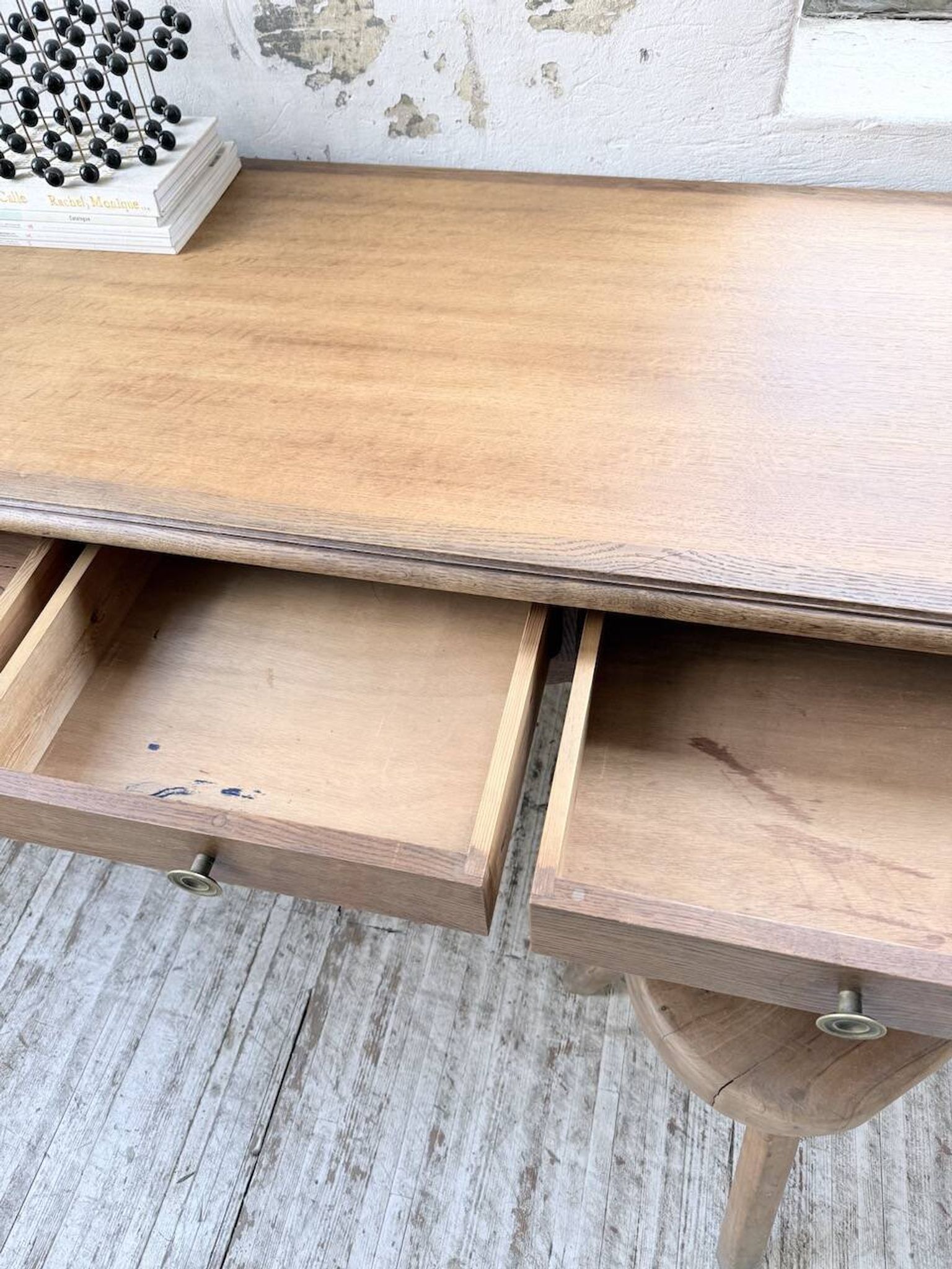 Oak console table from the 1960s.