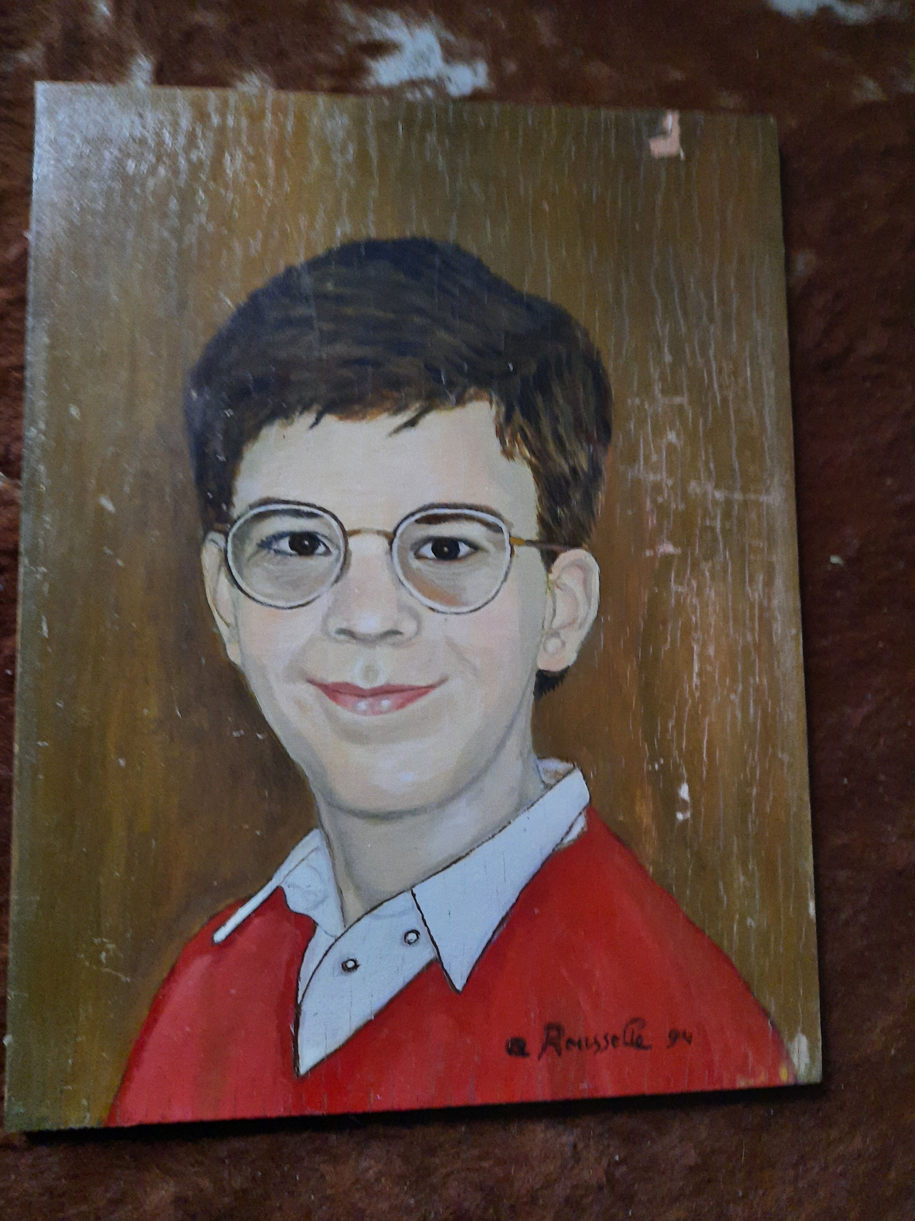 Portrait jeune homme vintage