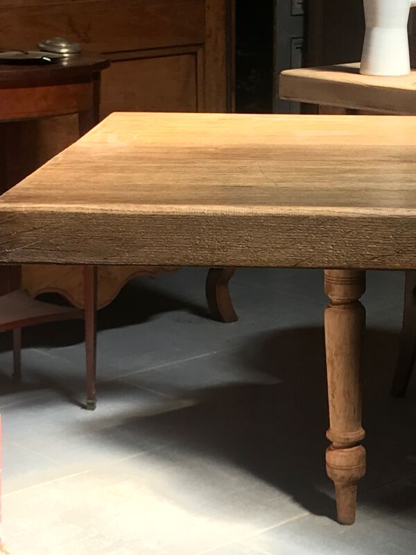 Console industrielle chene et acier