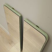 Set of two mirrors in pine frame 1970s Denmark