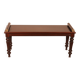 Regency period mahogany hall bench from the early 19th century.